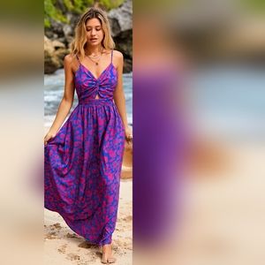 NWT Cupshe V Neck Maxi Dress